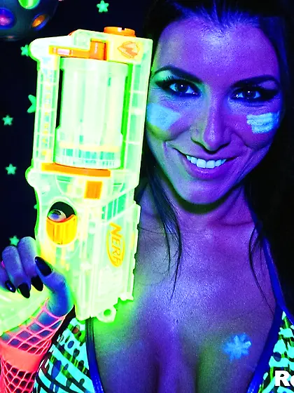 Beautiful babe displays erotic