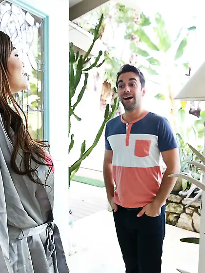 Tiny Latina with killer curves gets banged by her friend's