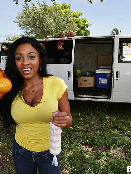 Busty brown-skinned beauty sucking cock and getting fucked hardc