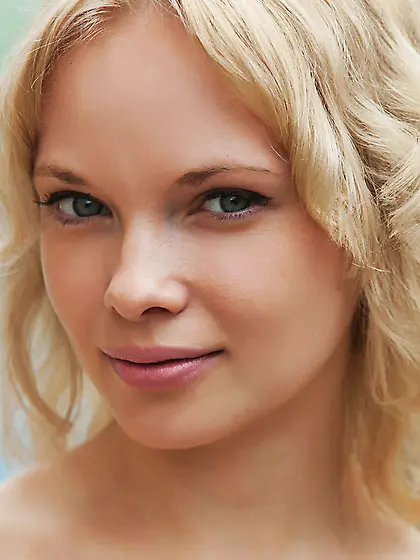 Young cute blonde prepares