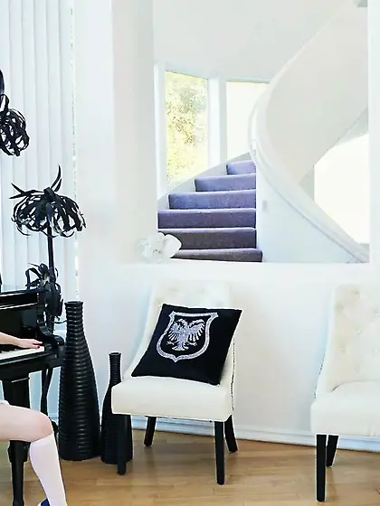 Naughty long-haired blondie shaved