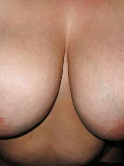 My BBW wifes lovely tits.
