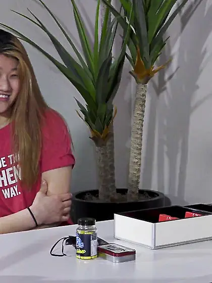 Hot asian couple loves