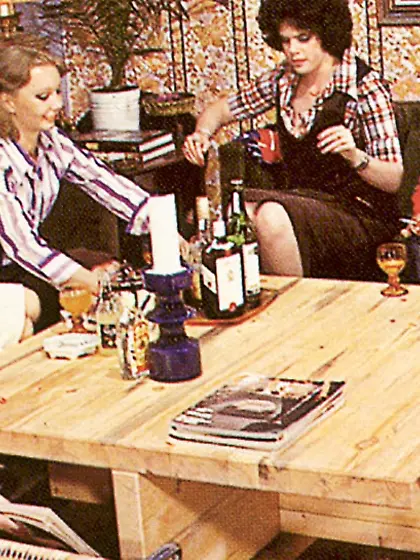 Hairy seventies lesbians playing