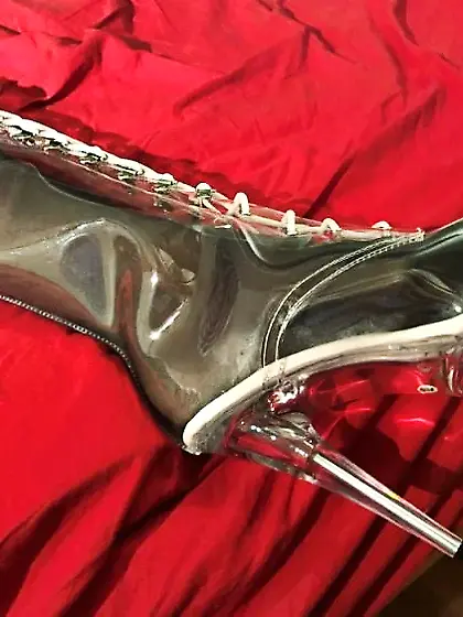 Clear Plastic Boots and Nylons