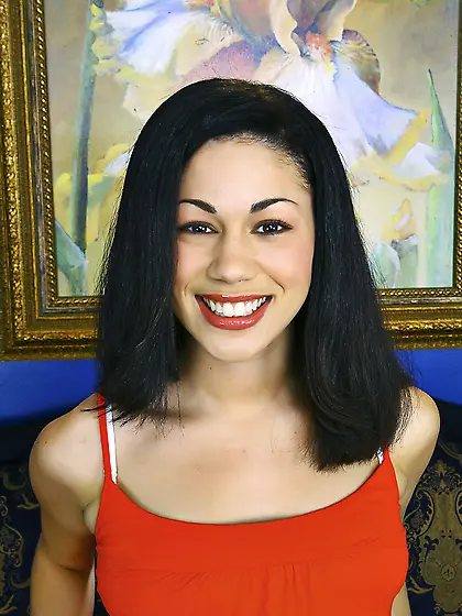 Stripping her jeans skirt and white underwear cute Summer Bailey