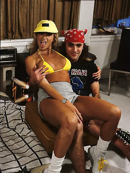 Hot blonde threesome