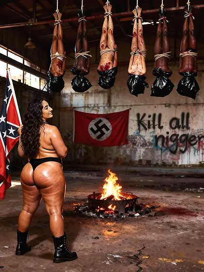 Super Thicc racist girl torments niggers