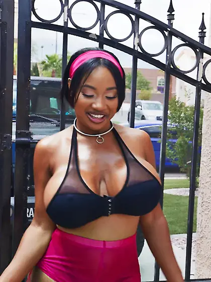 Tia Maria rides white pecker with her panties on