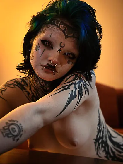 Thin Sexy Goth Emo Teen