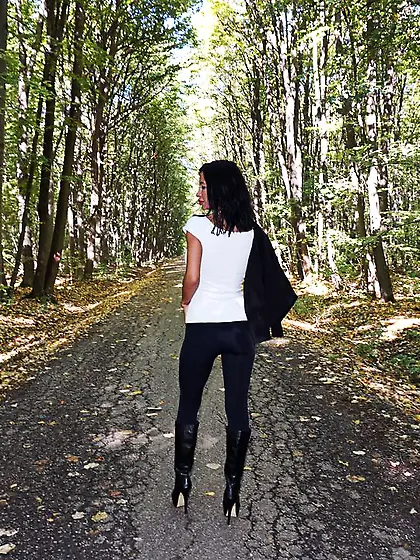 Athletic mature striptease