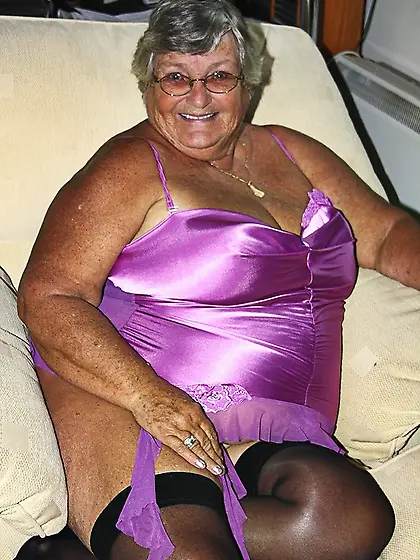 Gorgeous granny shows nasty