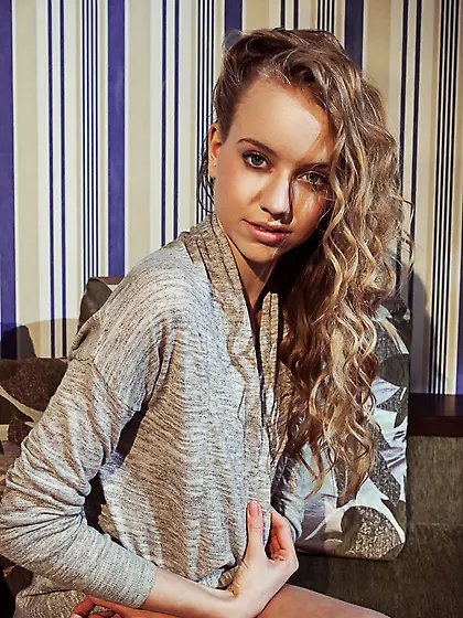 Ukrainian skinny blonde