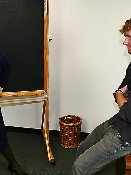 American facial blonde milf teacher