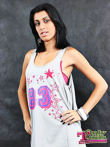 Scorching shemale stripping