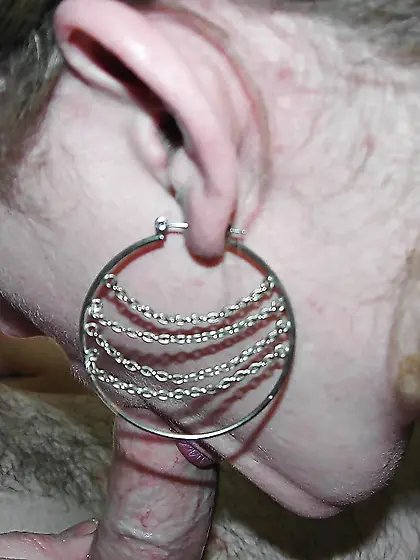 Horny wife Chastity sucking dick