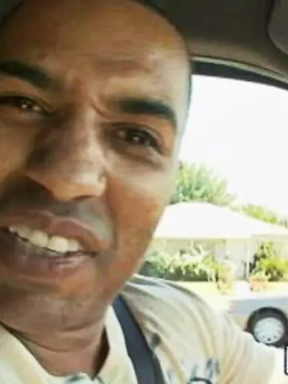 Brunette girl hands mouth