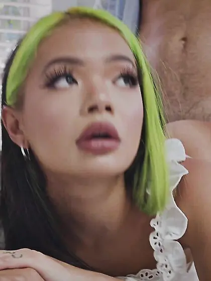Hard sex and throat fuck for teen stepdaughter