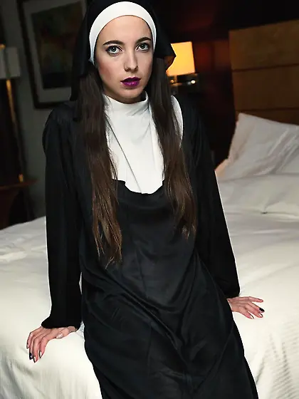 Brunette nurse firm tits