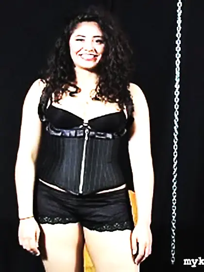 Plump brunette bondaged spanked