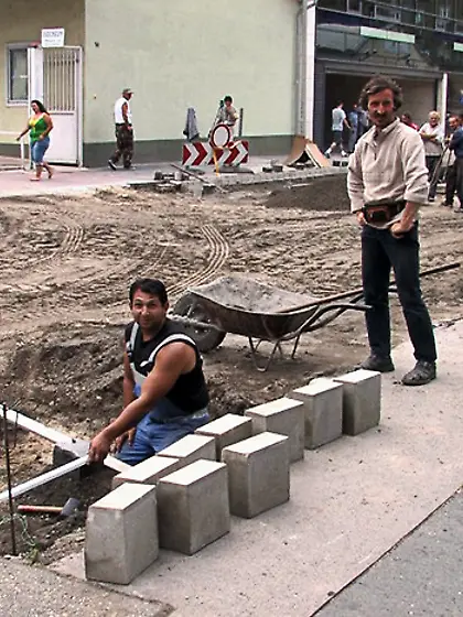 European girl fucked public