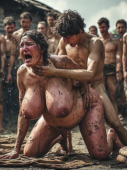 Working the field in Medieval times with Mom