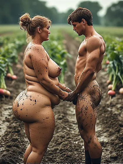 Working the field in Medieval times with Mom