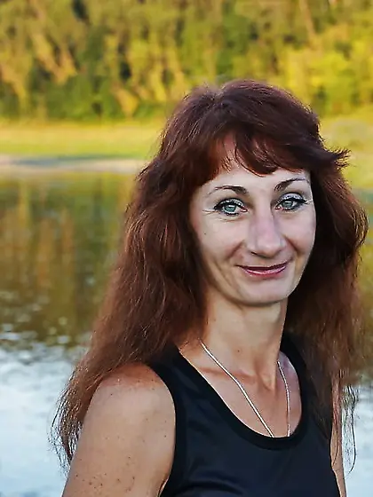 Upon Volga-river Golden Evening