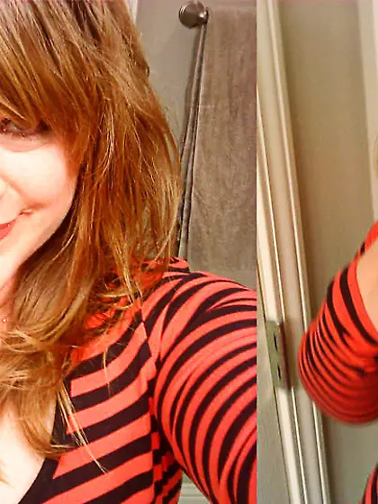 Cheating wife flashing