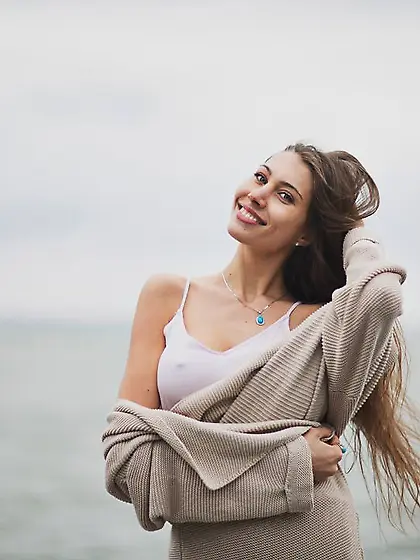 Petite real big tits