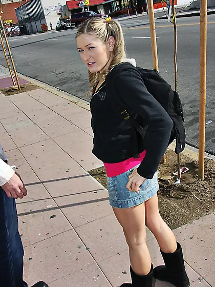 Pricipal punish student in front of her parent.