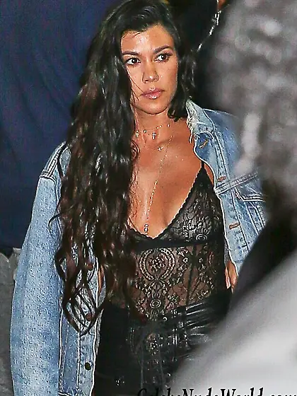 See Through Photos of Kourtney Kardashian