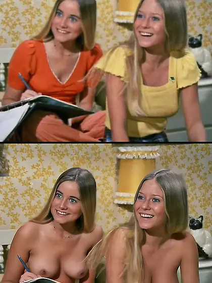 Marcia and Jan Brady