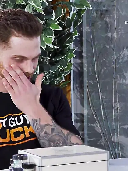 Hot young blonde stiffed with boyfriend's...