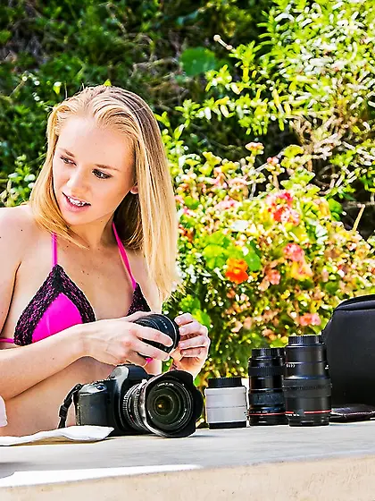 Pierced belly brunette huge