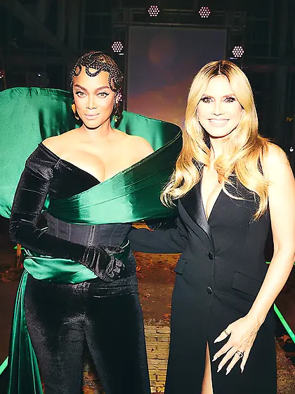 Tyra Banks and Heidi Klum