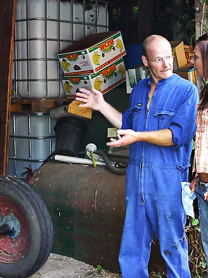 Cute teenage girl inspects