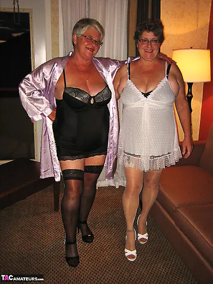 Lesbian grannies love showing