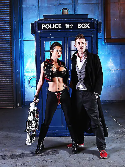 Busty Latina Franceska Jaimes pushes the boundaries by sticking