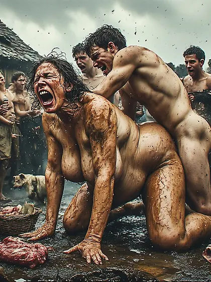 Working the field in Medieval times with Mom