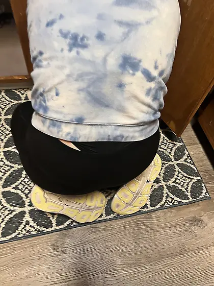 Wife’s thong poking out