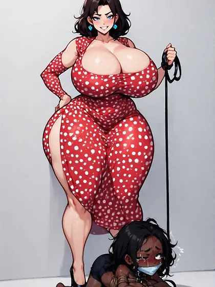 Super Thicc Milf and Her Pet Nigger
