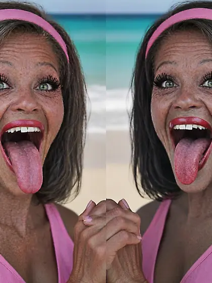 AI Dirty Black Granny with White Skank