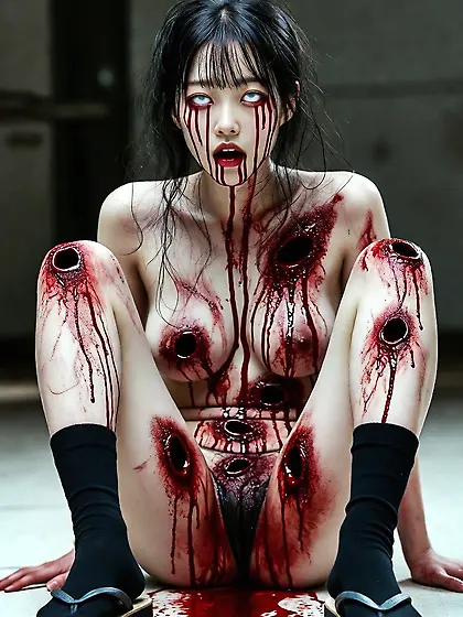 Kunoichi Gunshot Gore