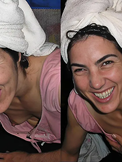 Dressed and undressed amateur milf