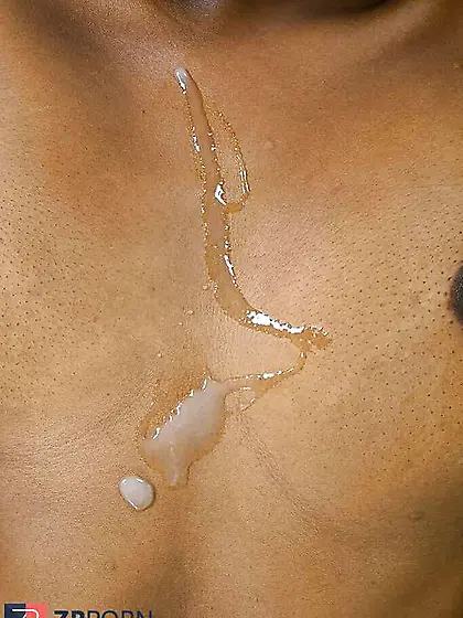 Lil' dark-hued chick takes jism from smallish manstick