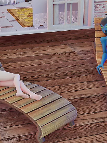 Hellen Wheels and Gwen enjoying their nice day