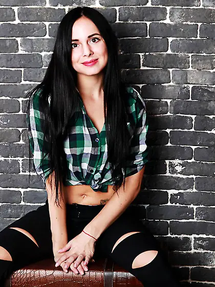 White teen black hair