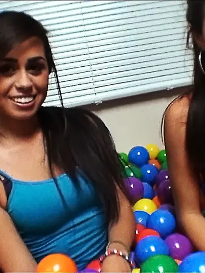 American beautiful college brunette