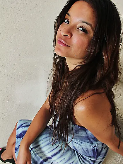 American dark haired latina housewife